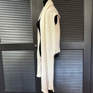 Trussardi Wool Mohair Blend Sleeveless Cardigan, Beautiful Unique Details Size S